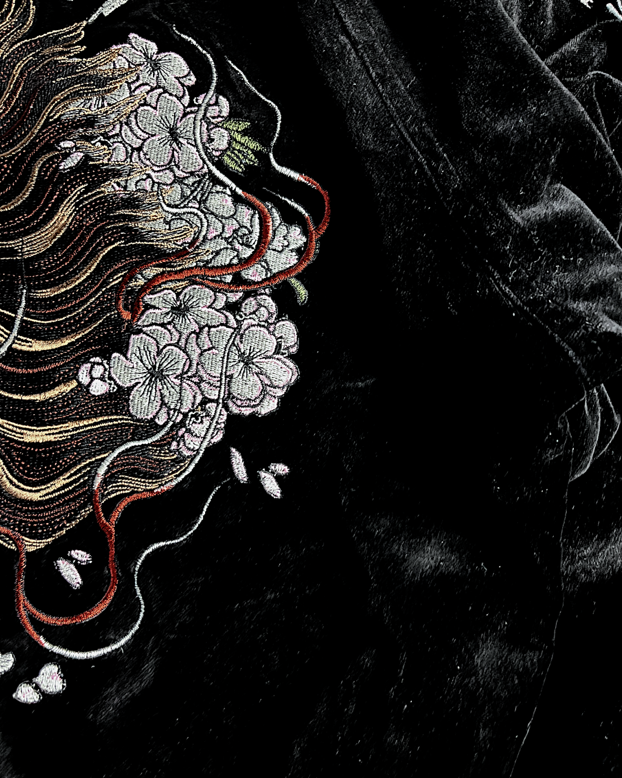 【L】 Rare Reversible Velour Sukajan – SHUTENDOJI “King of Ogre” & RYUUTARO Dragon Tattoo Jacket