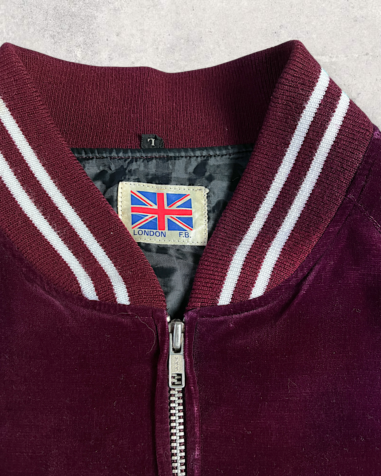 【L】Velour Dragon Sukajan Jacket – Wine Red Embroidered Yokosuka Japanese Bomber