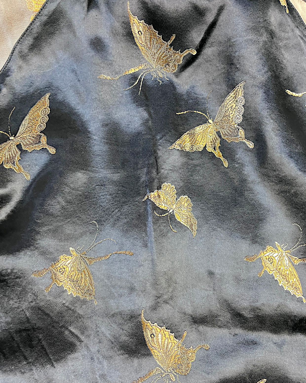 【L】Reversible Sukajan Jacket – Goldfish & Butterfly Embroidery Japan Souvenir Jacket