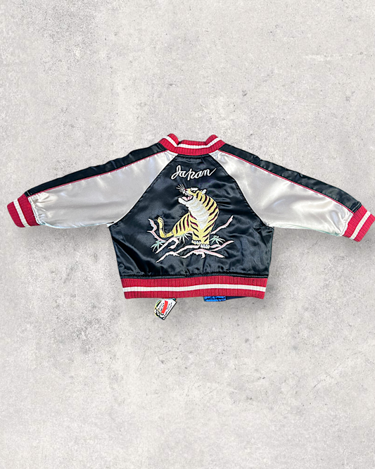 Kids Reversible Sukajan Jacket – Tiger Embroidery Japan Souvenir Jacket