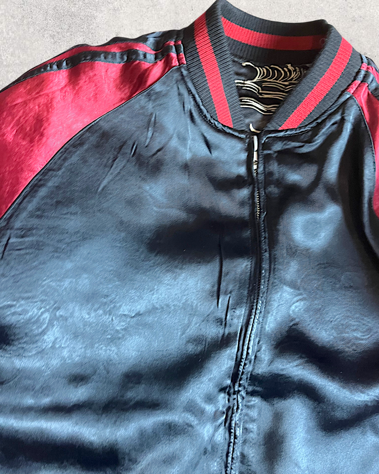 【XXL】 Karakuri Tamashii Reversible Sukajan Jacket – Dragon Embroidery Japan Souvenir Jacket