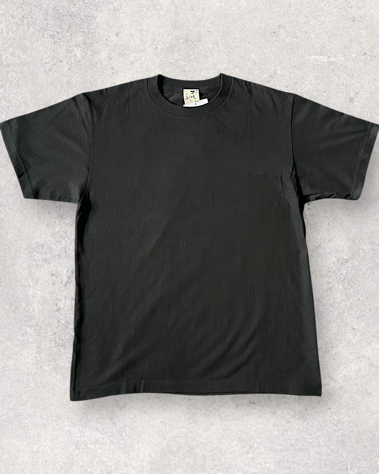 [L]Japanese Graphic T-Shirt | Koi & Kingfisher Design | Raised Rubber Print | Black
