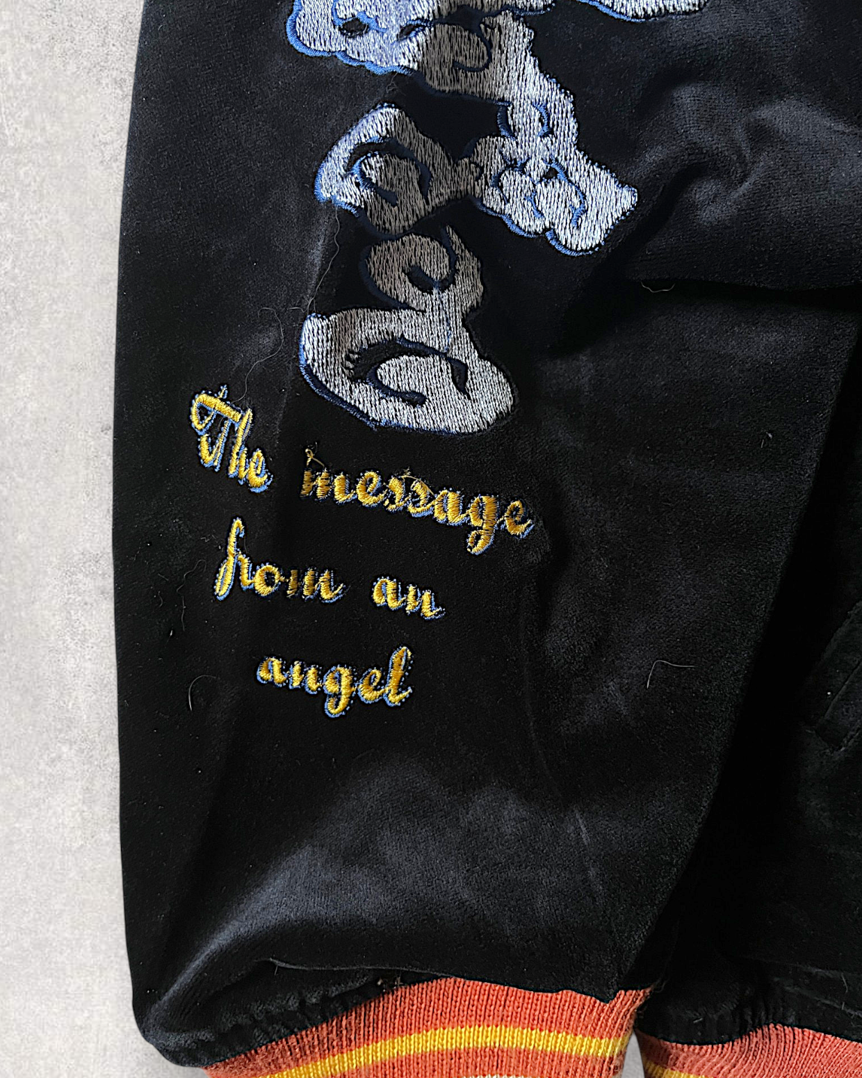 [40] Vintage Reversible Sukajan “Graceful Japanese Angel” – Geisha Embroidery × Black Satin