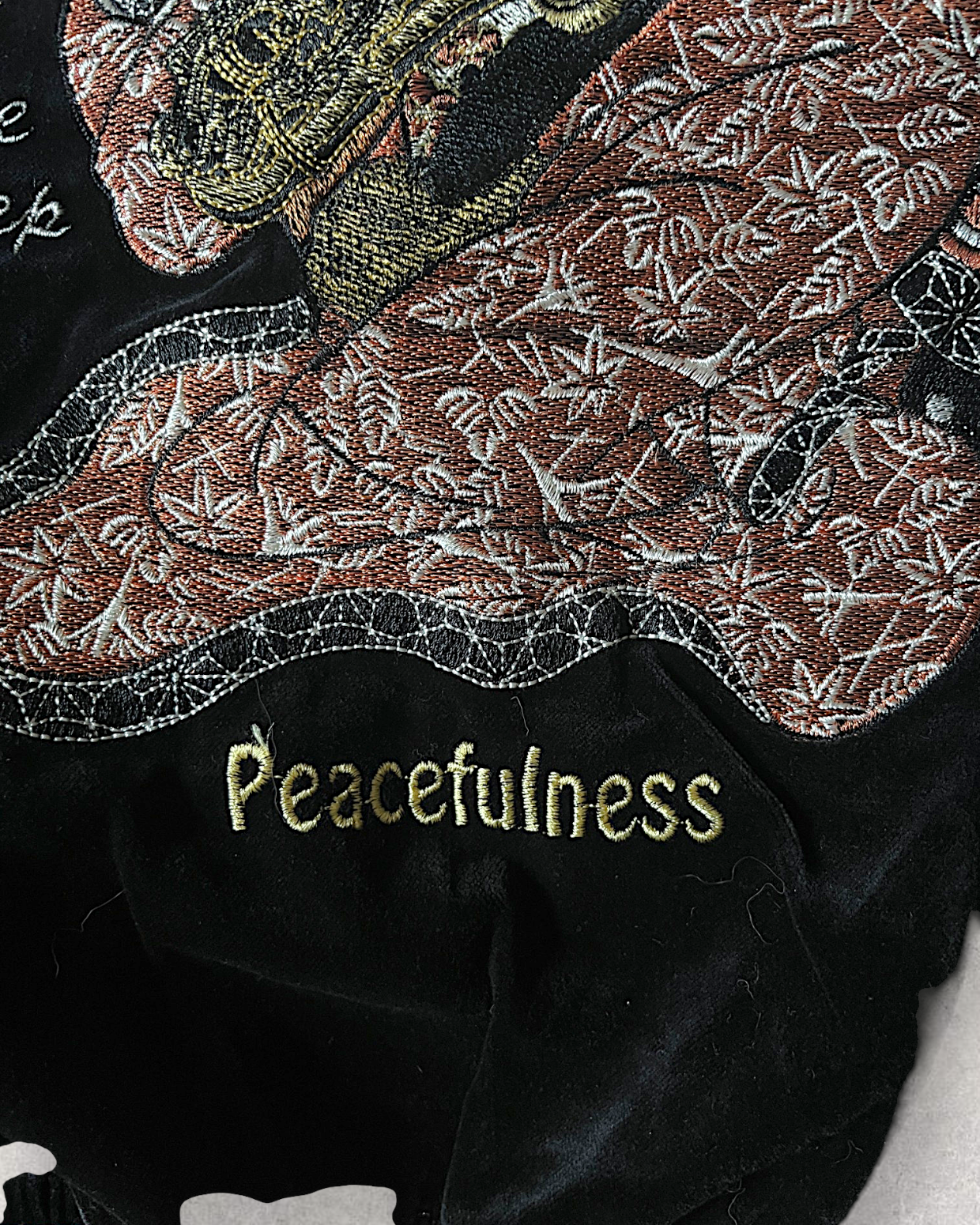 [40] Vintage Reversible Sukajan “Graceful Japanese Angel” – Geisha Embroidery × Black Satin
