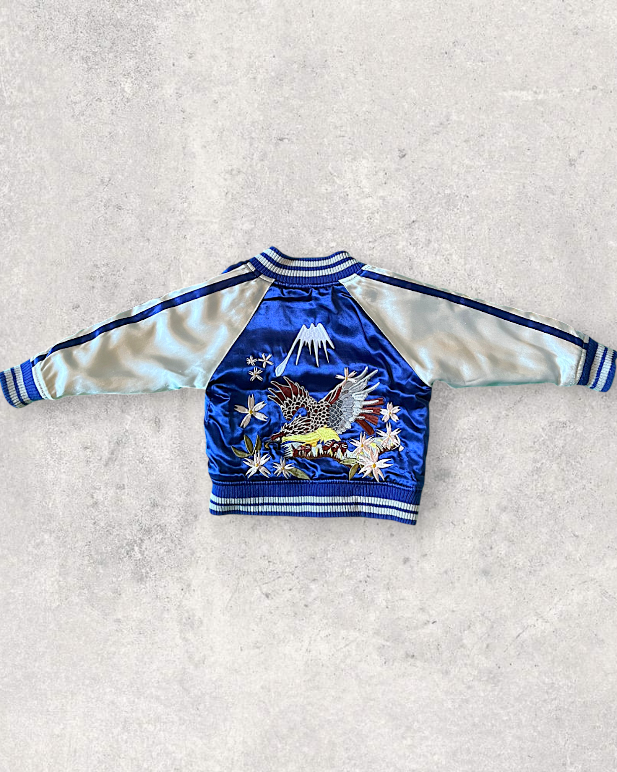 【KIDS】80cm Vintage Kids Reversible Sukajan Jacket “Tiger & Eagle”