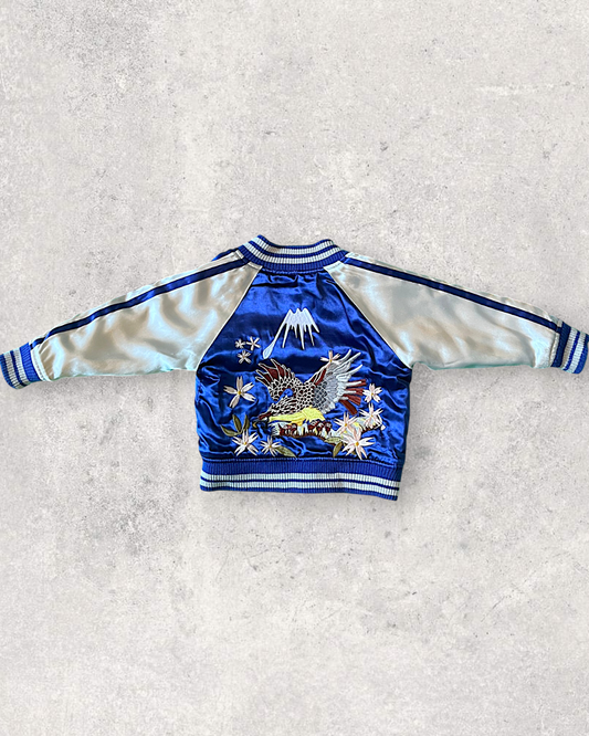 【KIDS】80cm Vintage Kids Reversible Sukajan Jacket “Tiger & Eagle”
