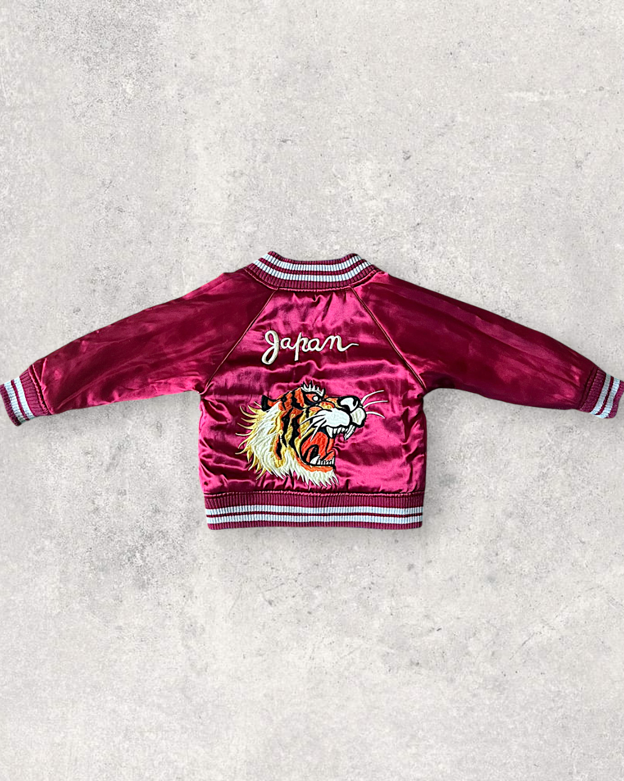 【KIDS】80cm Vintage Kids Reversible Sukajan Jacket “Tiger & Eagle”