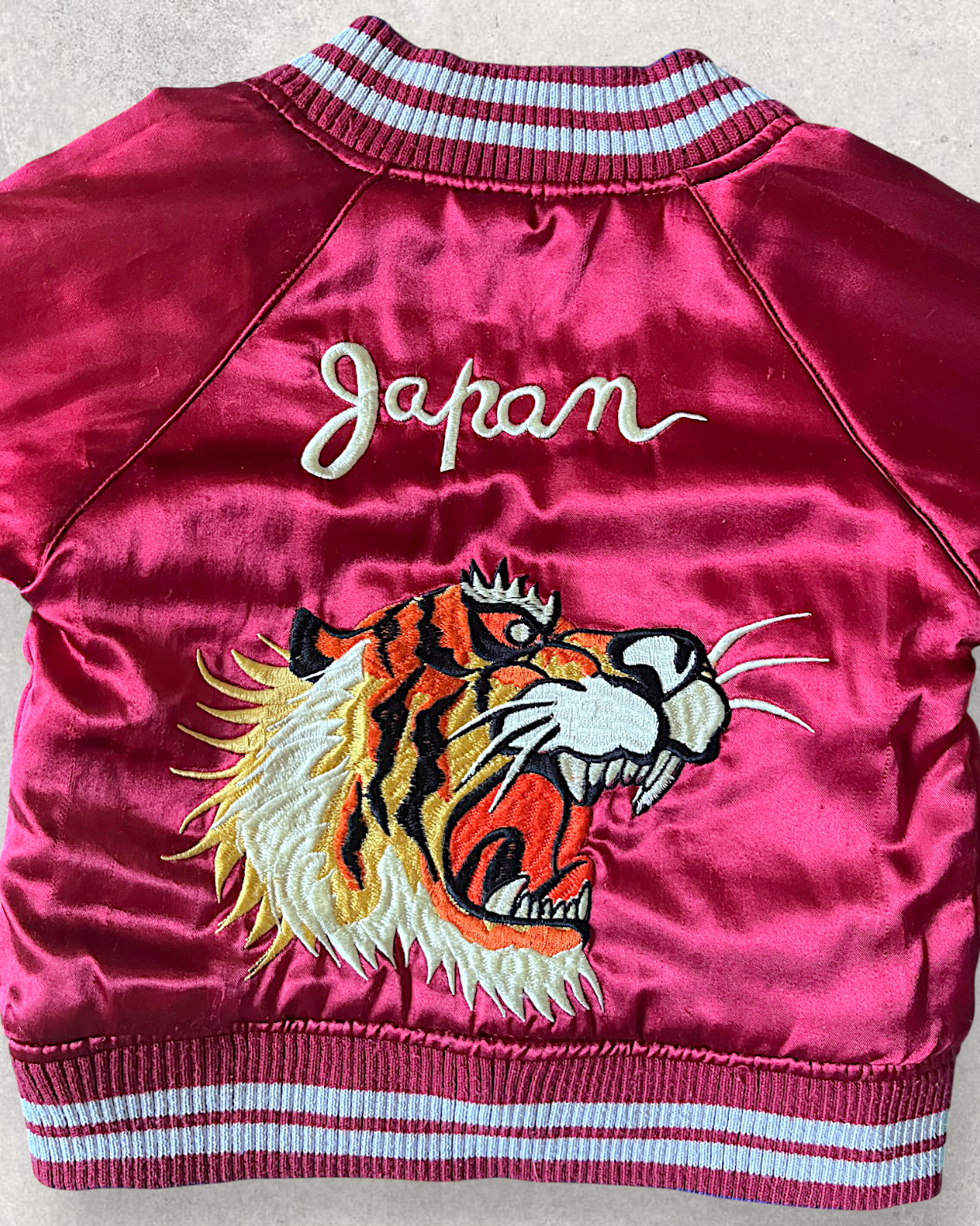 【KIDS】80cm Vintage Kids Reversible Sukajan Jacket “Tiger & Eagle”