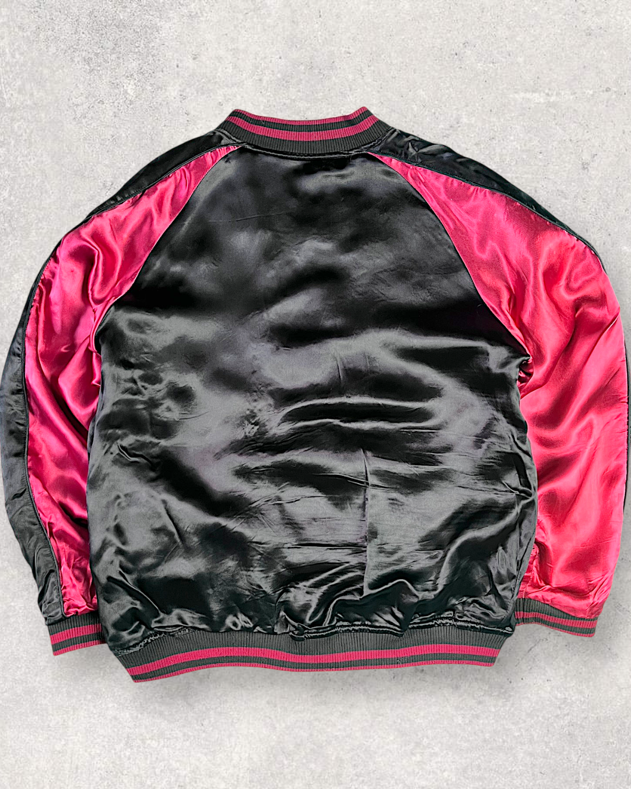【XL】Karakuri Tamashii Reversible Dragon Sukajan Jacket XL – Japanese Embroidered Souvenir Jacket