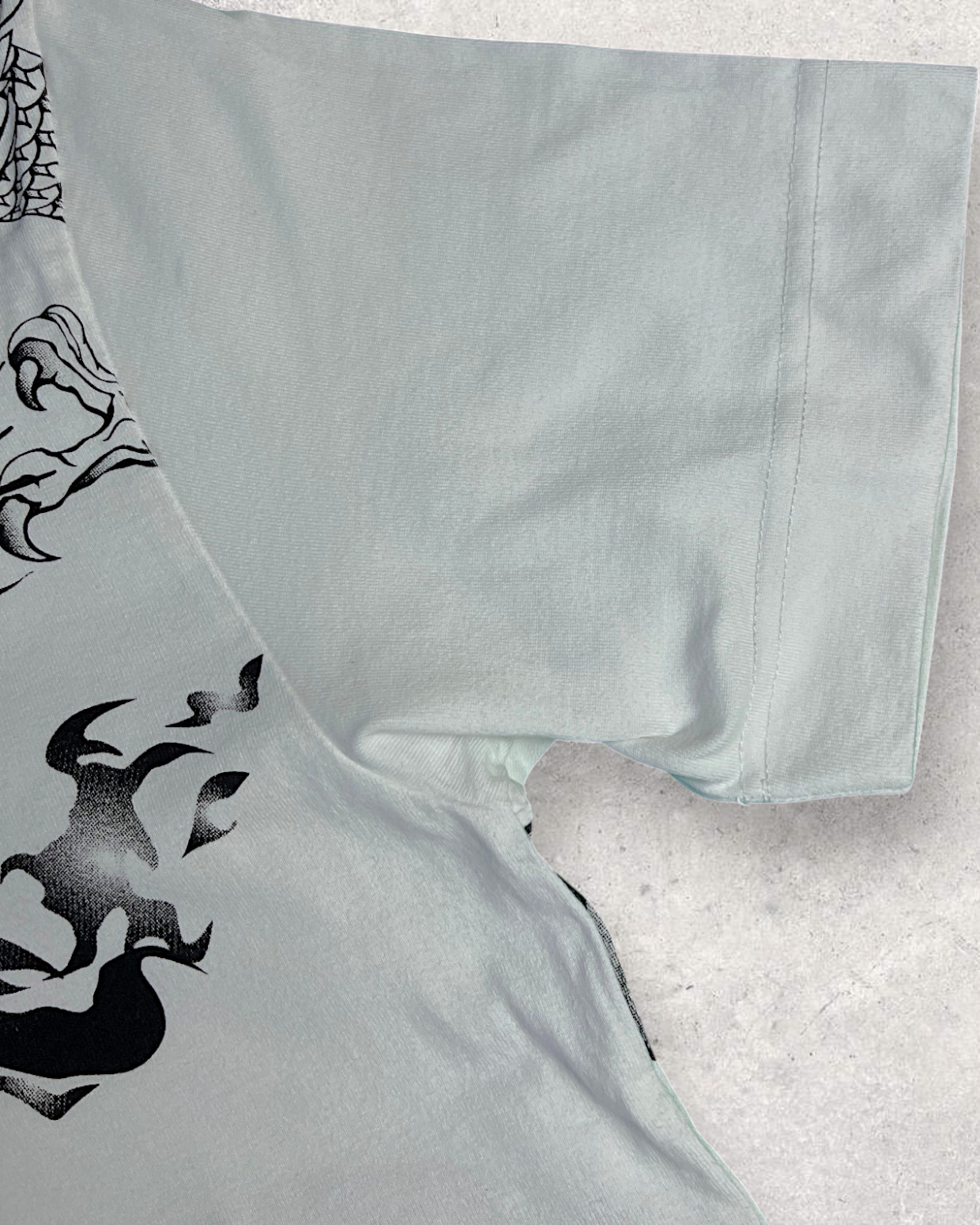 【XL】Karakuri Tamashii Embroidered Dragon & Tiger T-Shirt XL – Rare Japanese Wagara Tee