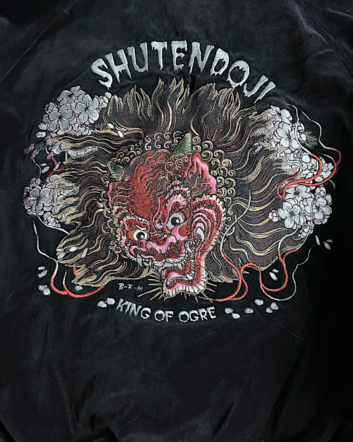 [44] Rare Reversible Velour Sukajan – SHUTENDOJI “King of Ogre” & RYUUTARO Dragon Tattoo Jacket