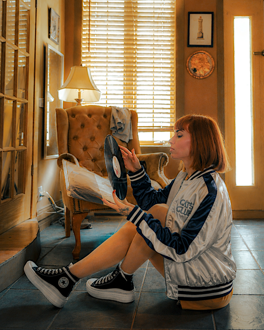 [Cat girl sukajan ★]  Bomber jacket Vintage / Reversable