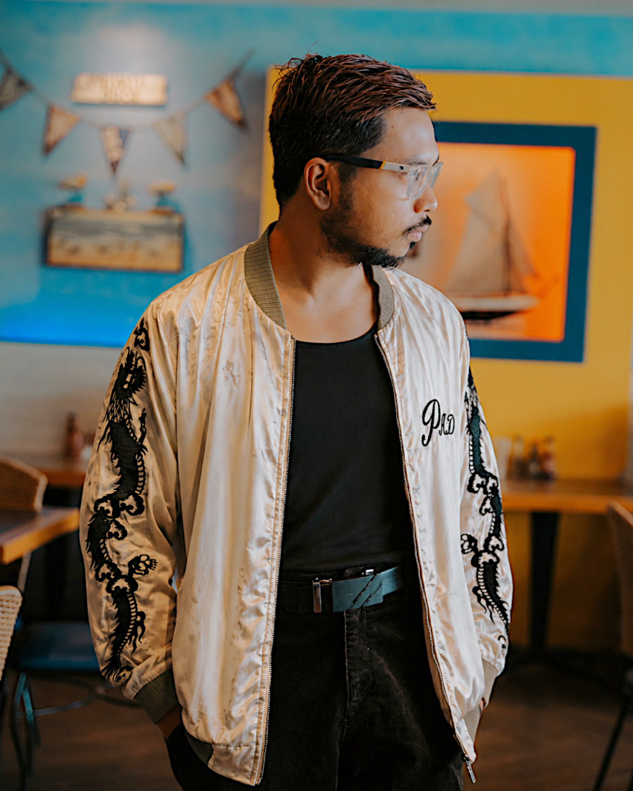 [Crows x Worst]  Bomber jacket Vintage / Reversable