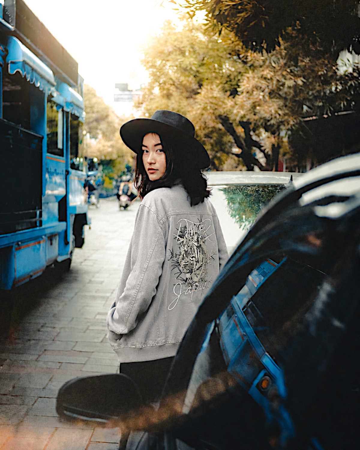 Divider Tiger Denim Sukajan jacket Stylish | Spring | Vintage