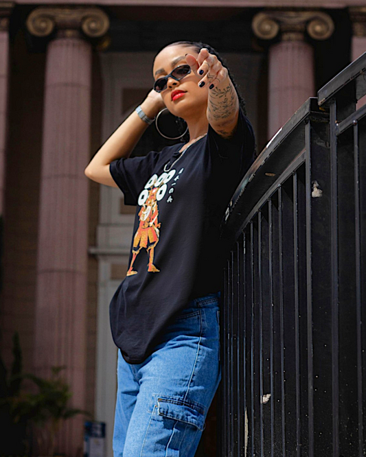 [L/3L]Sanada Yukimura Samurai Graphic T-Shirt | Japanese Warrior Design | Black | Sizes L / 3L | New