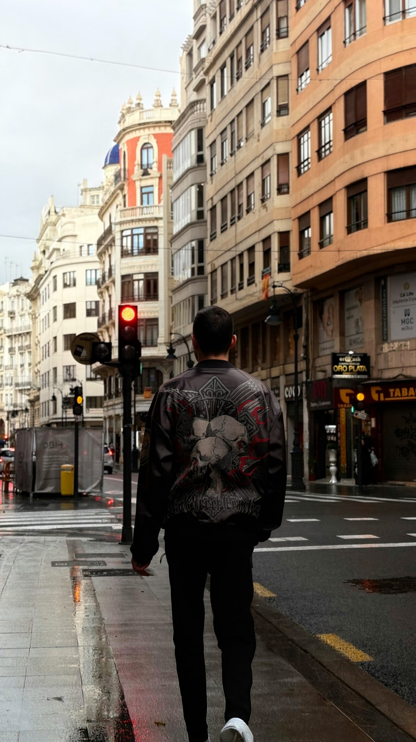 [TILL DEATH DO US PART]  Bomber jacket Vintage / Reversable