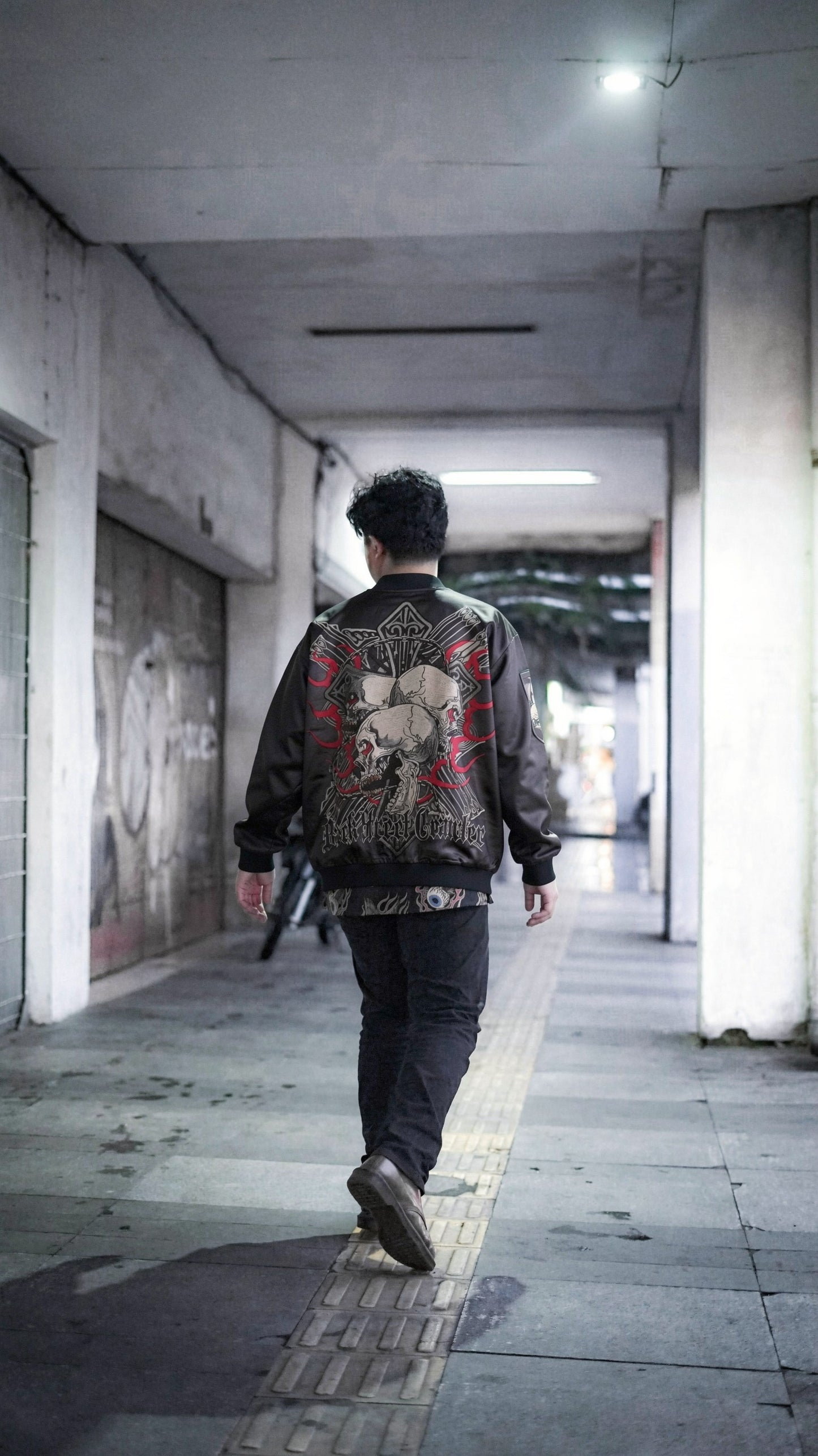 [TILL DEATH DO US PART]  Bomber jacket Vintage / Reversable