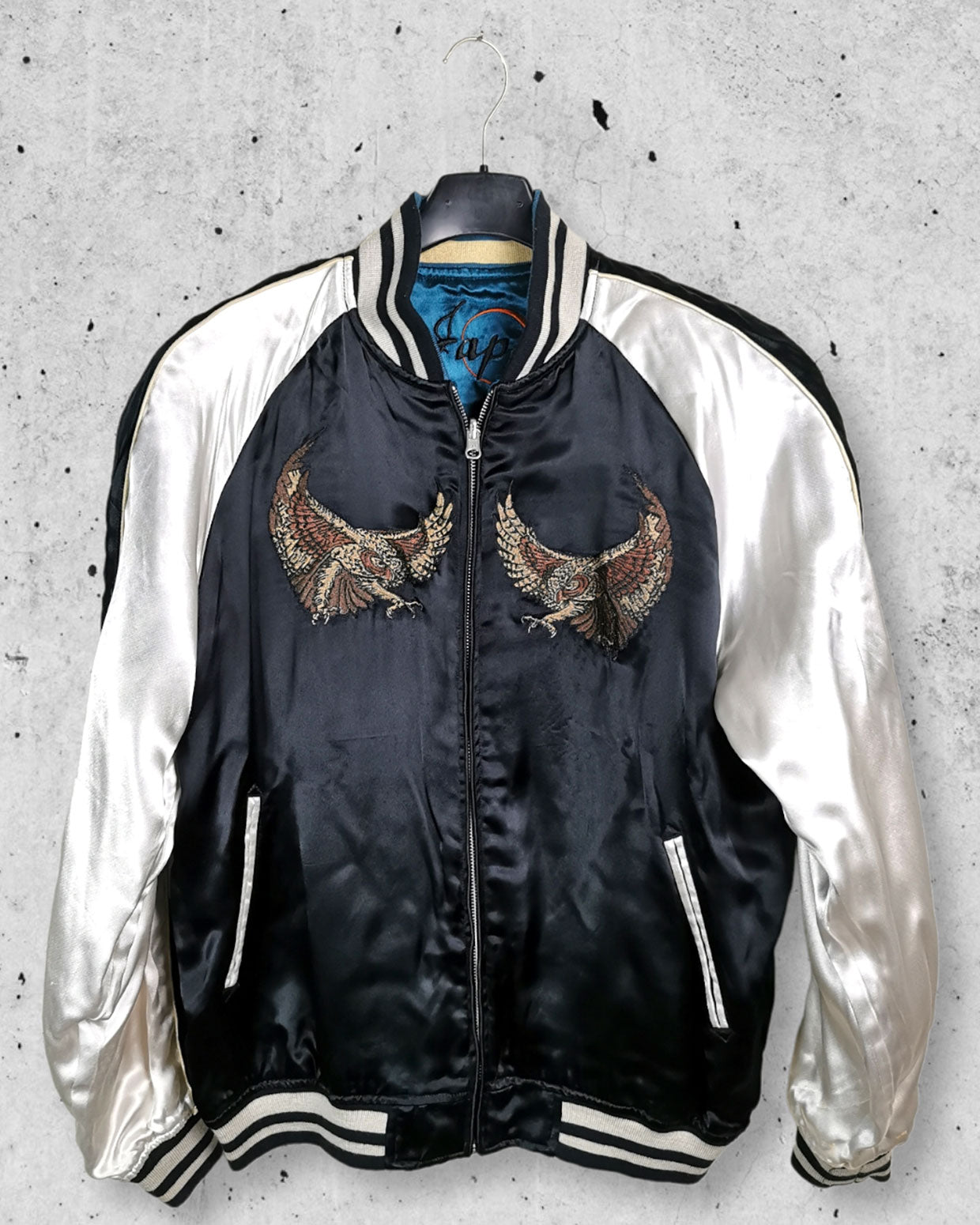 [OWL Moon x Double Dragon]  Bomber jacket Vintage / Reversable