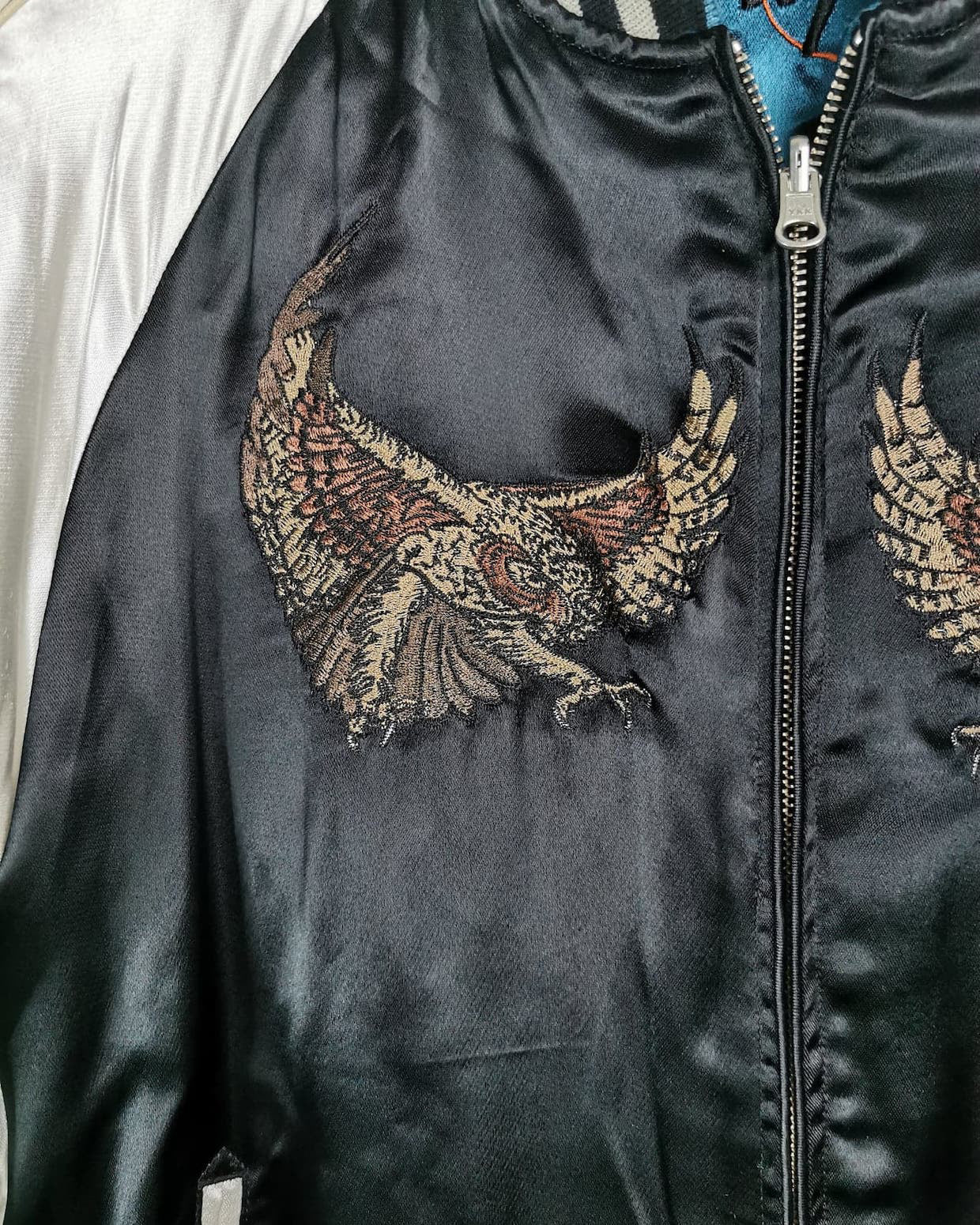 [OWL Moon x Double Dragon]  Bomber jacket Vintage / Reversable