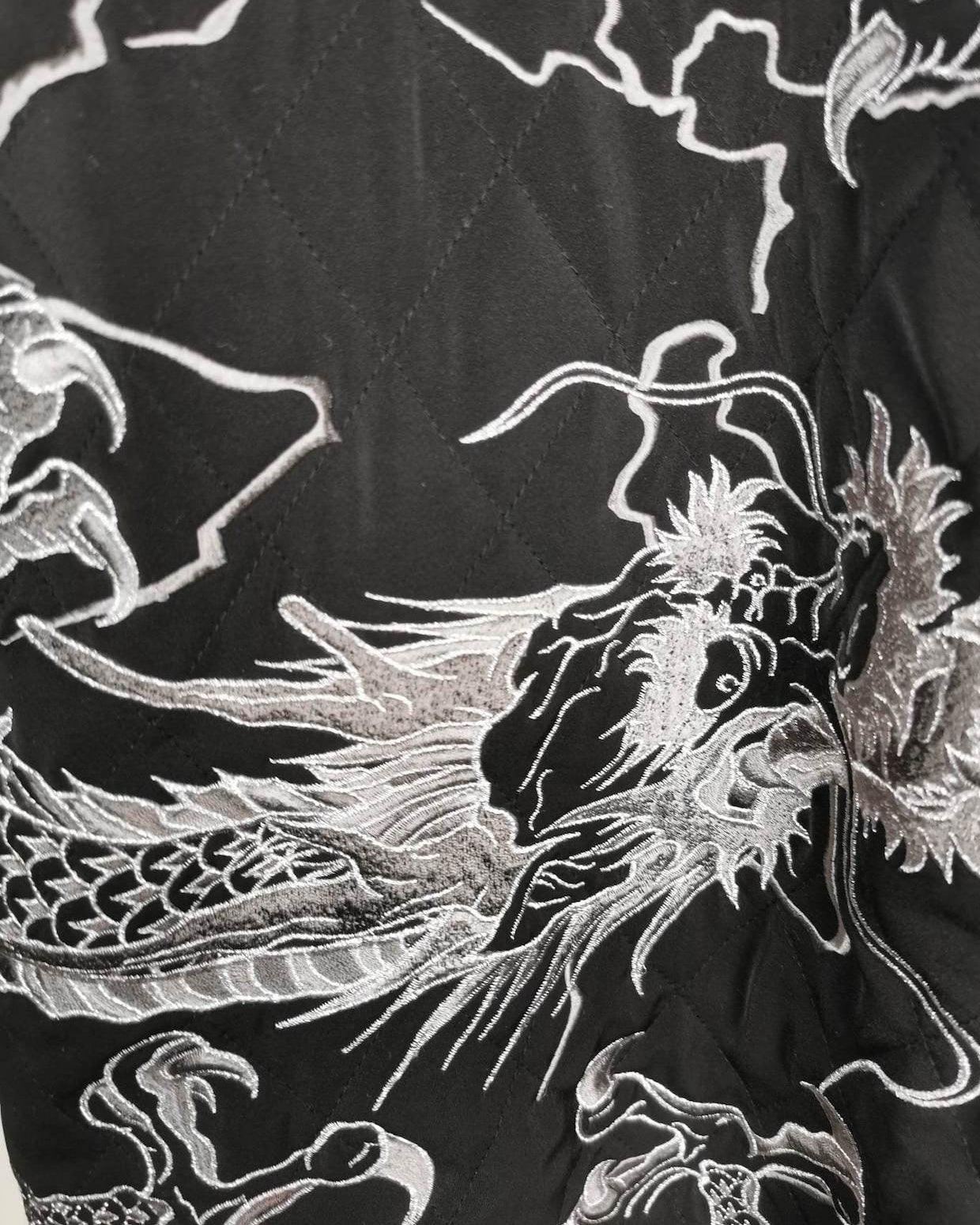 [Devine Dragon] - Vintage  Bomber jacket / Single
