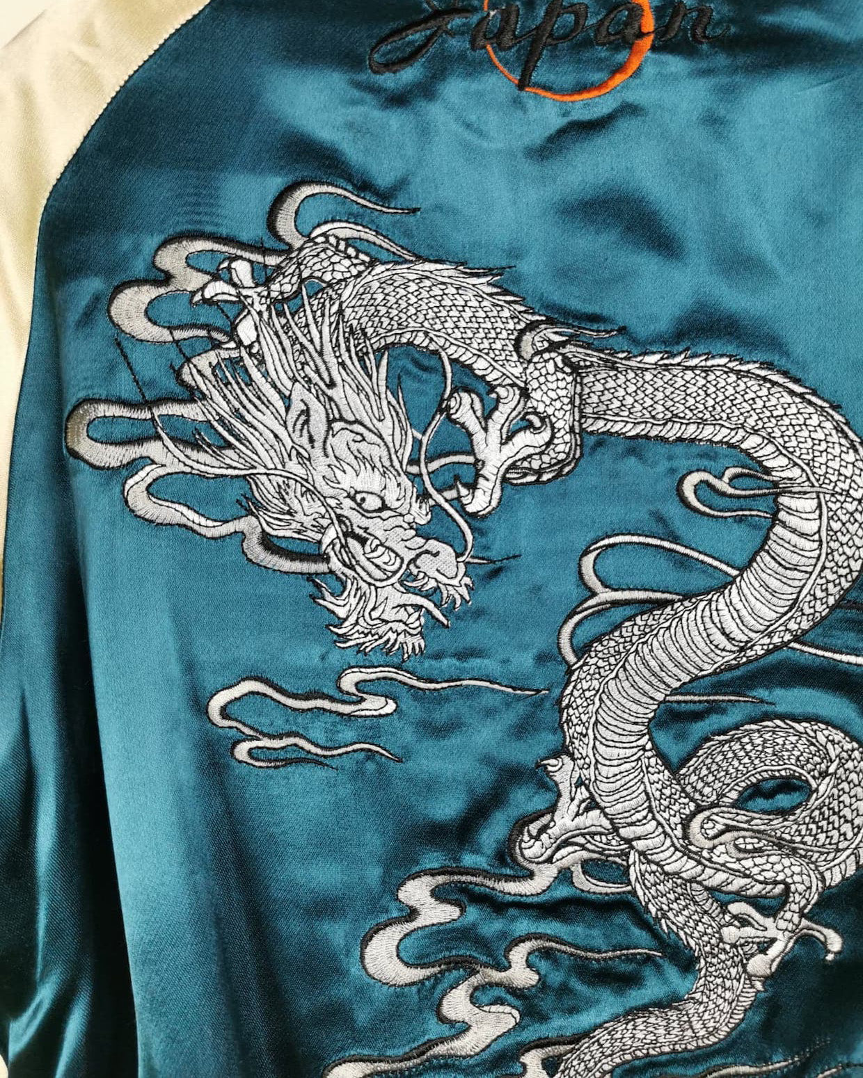 [OWL Moon x Double Dragon]  Bomber jacket Vintage / Reversable