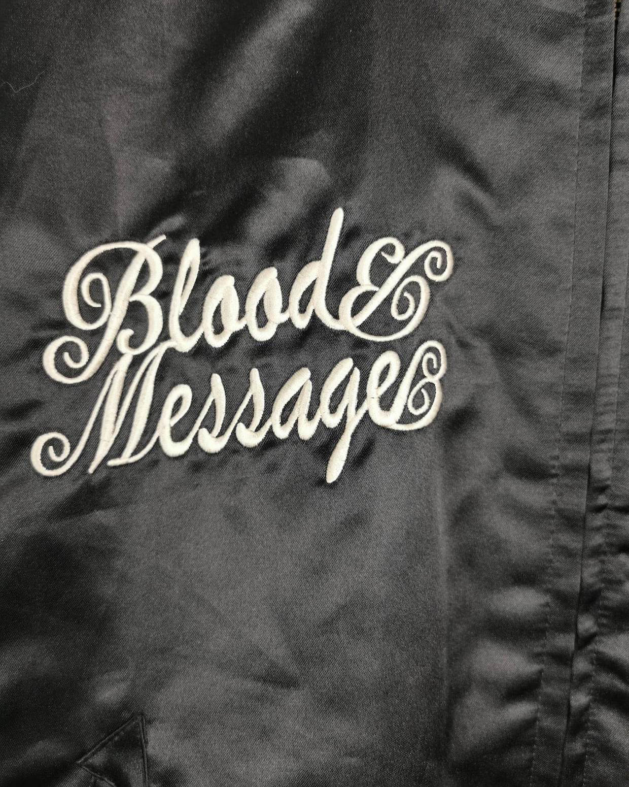 [BLOOD MESSAGE] Vintage Bomber jacket / Reversable