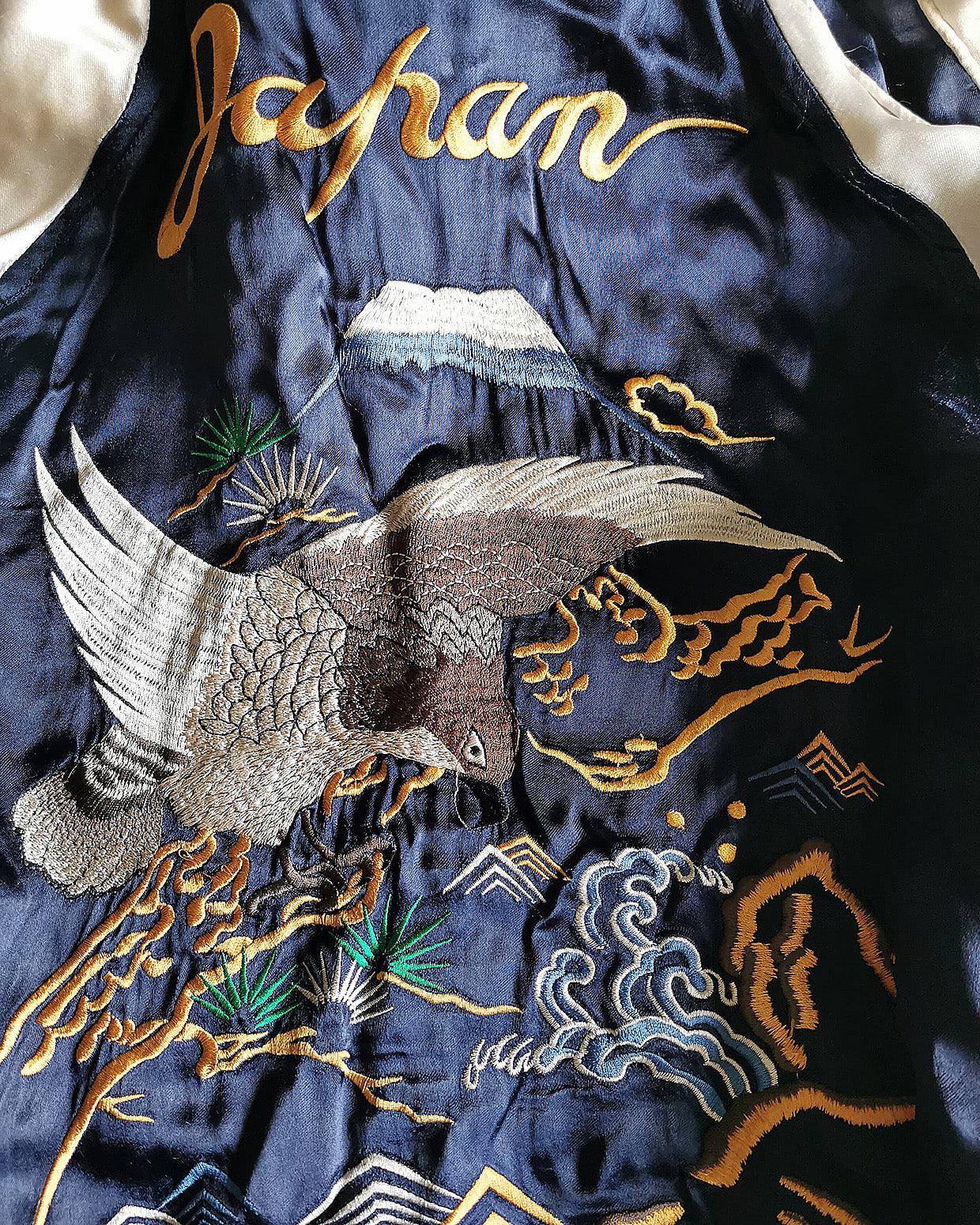 [SKULL SNAKE AND TAKA]  Bomber jacket Vintage / Reversable