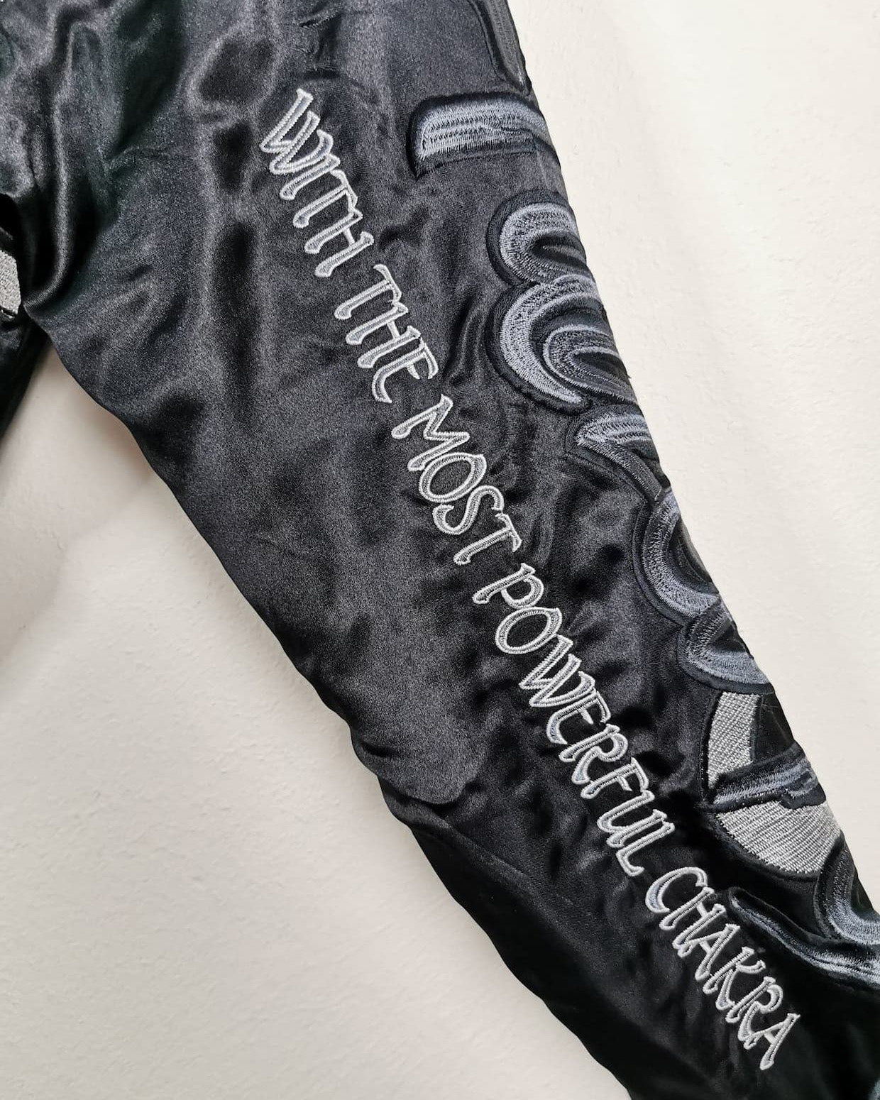 Bomber jacket [NARUTO NINE TAIL FOX x Wind of God and Thunder of God]  Vintage / Reversable