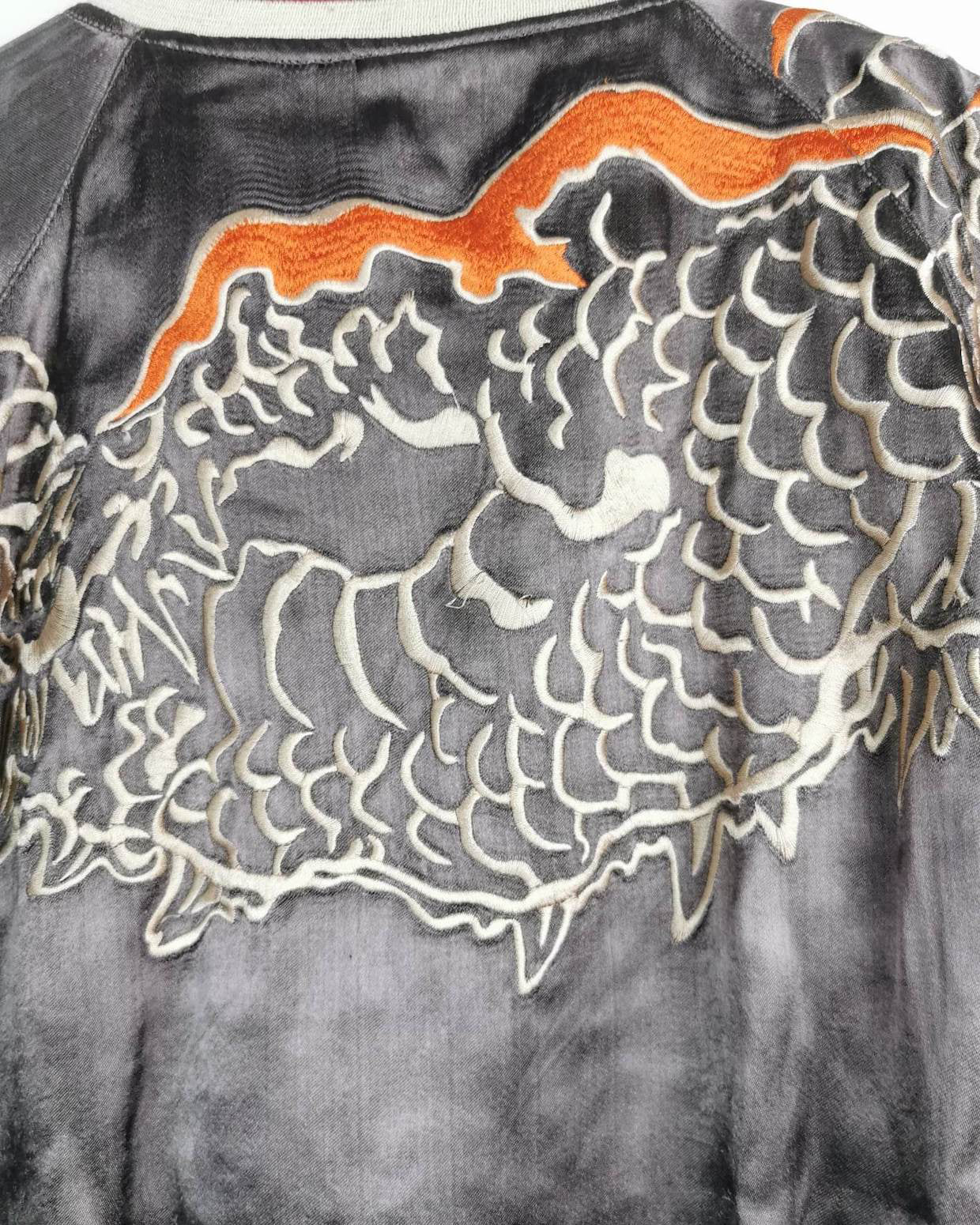 [HEALTH AND PROSPERITY]  Bomber jacket Vintage / Reversable
