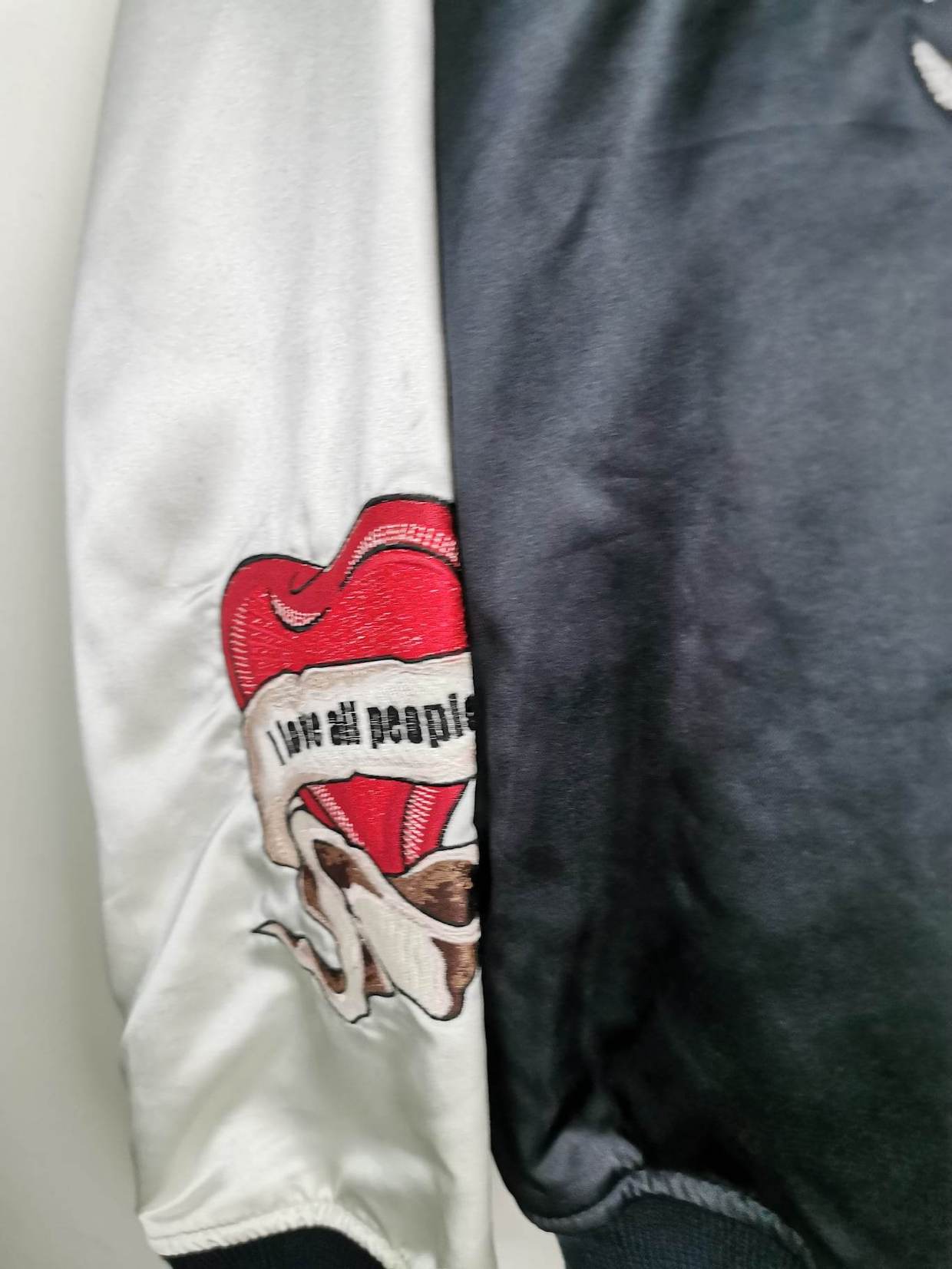[BLOOD MESSAGE] Vintage Bomber jacket / Reversable