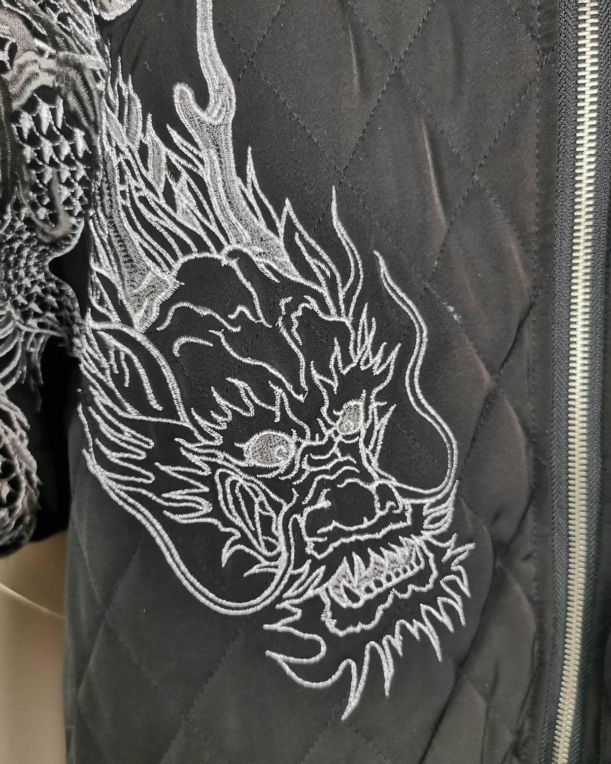 [Devine Dragon] - Vintage  Bomber jacket / Single