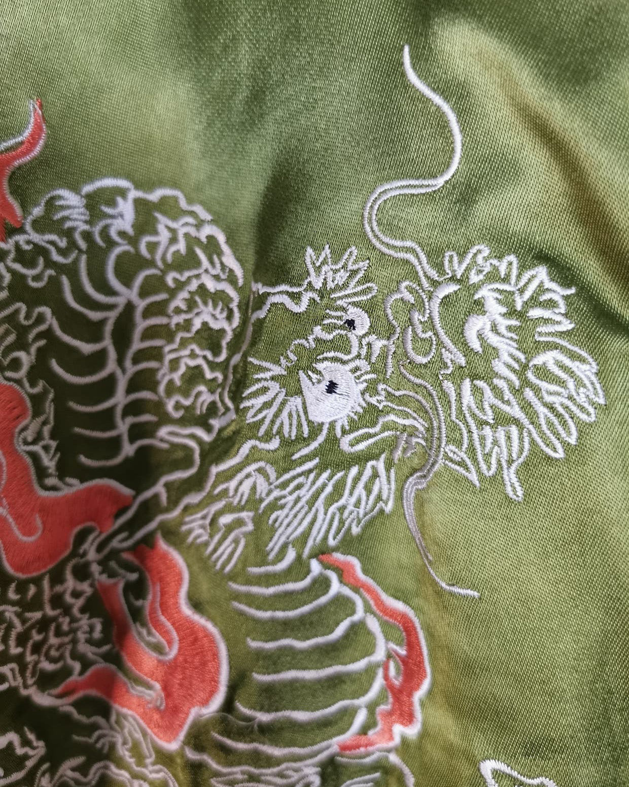 [GREEN DRAGON]   Bomber jacket Vintage / Reversable