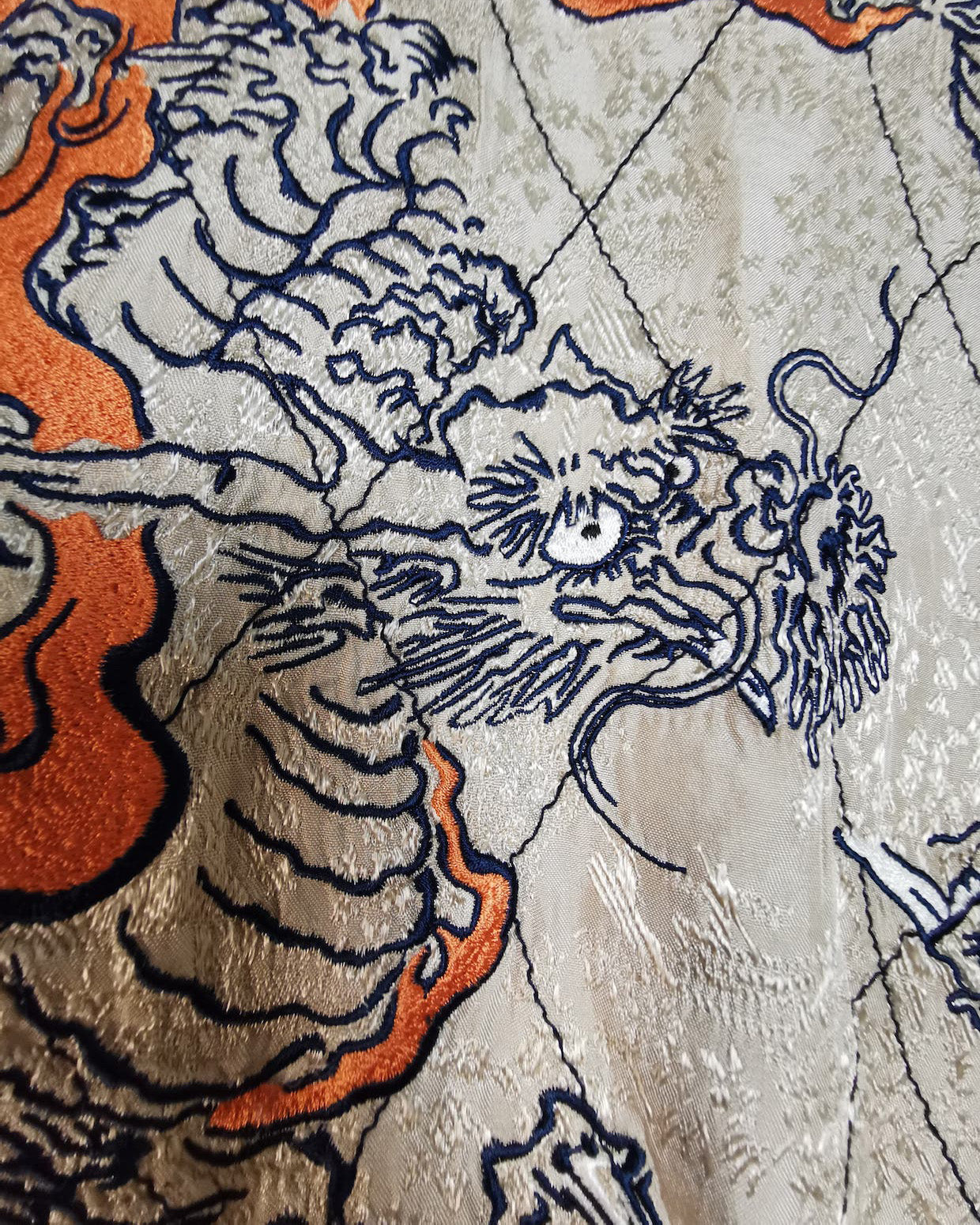 [GREEN DRAGON]   Bomber jacket Vintage / Reversable